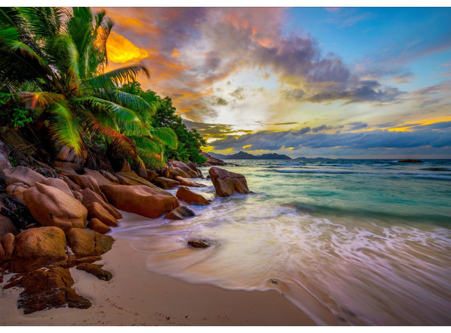 ENJOY Puzzle Seychelské pláže pri západe slnka 1000 dielikov