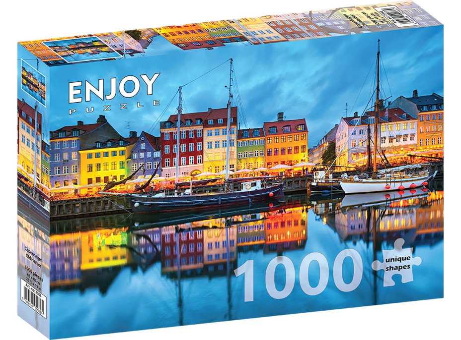 ENJOY Puzzle Starý kodanský prístav 1000 dielikov