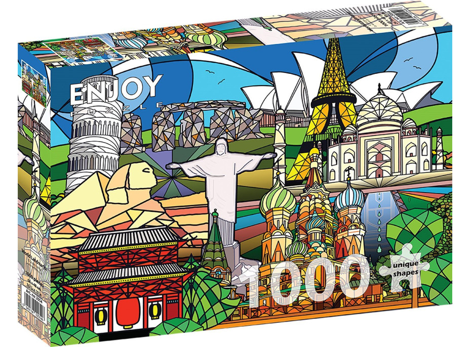 ENJOY Puzzle Svetové pamiatky 1000 dielikov