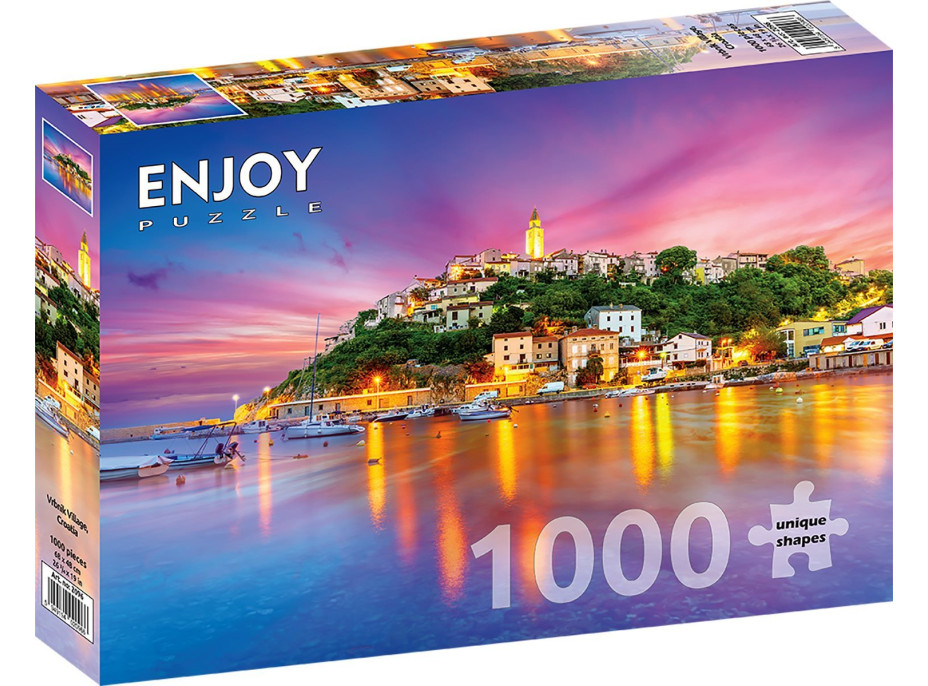 ENJOY Puzzle Dedina Vrbnik, Chorvátsko 1000 dielikov