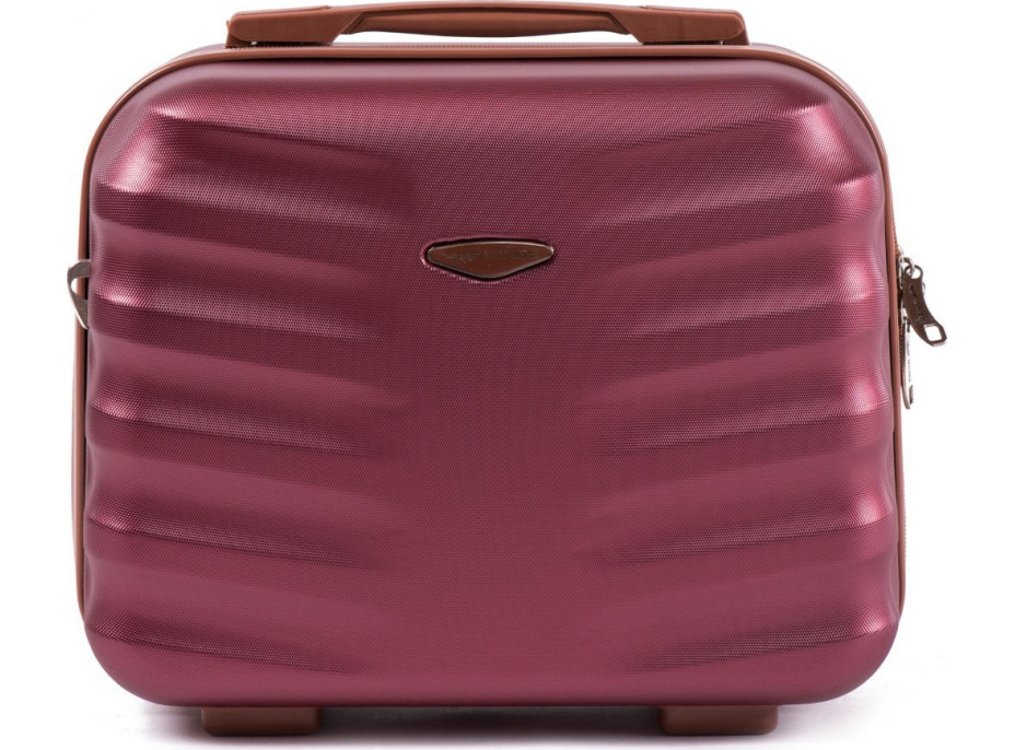 Kozmetický kufrík ARROW - vínovo červený