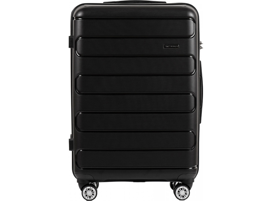 Moderný cestovný kufor BULK - vel. M - čierny - TSA zámok