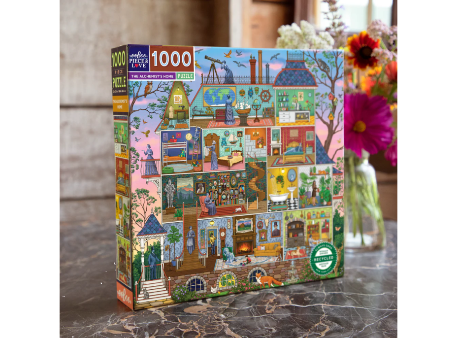 EEBOO Štvorcové puzzle Alchymistov dom 1000 dielikov