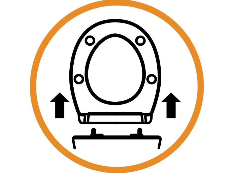 WC sedátko LEUKADA Duroplast soft-close - čierne lesklé