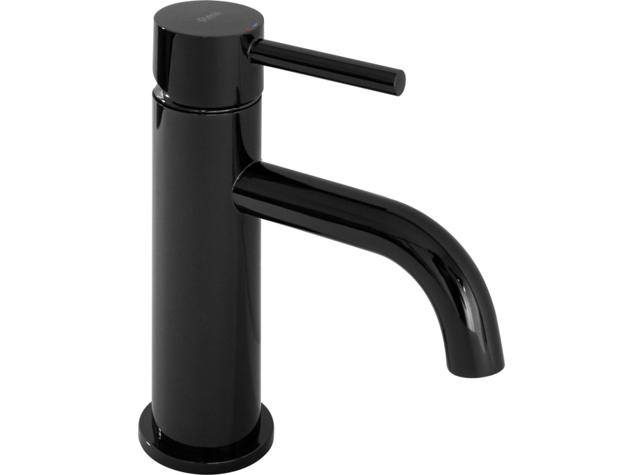 Umývadlová batéria REA LUNGO - nízka - čierna lesklá