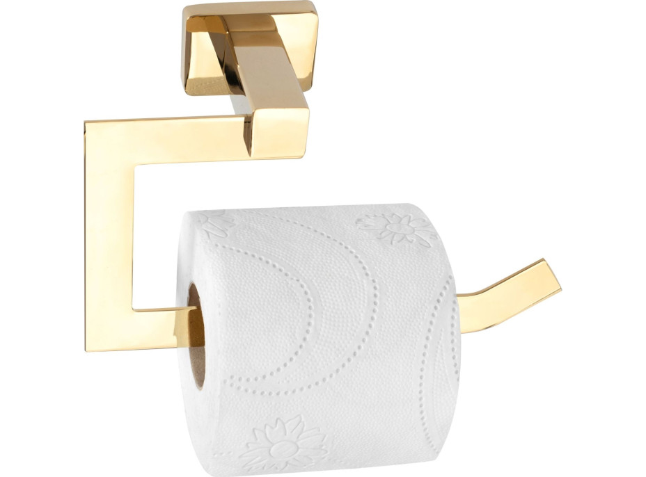 Držiak toaletného papiera REA ERLO 04 - kovový - zlatý