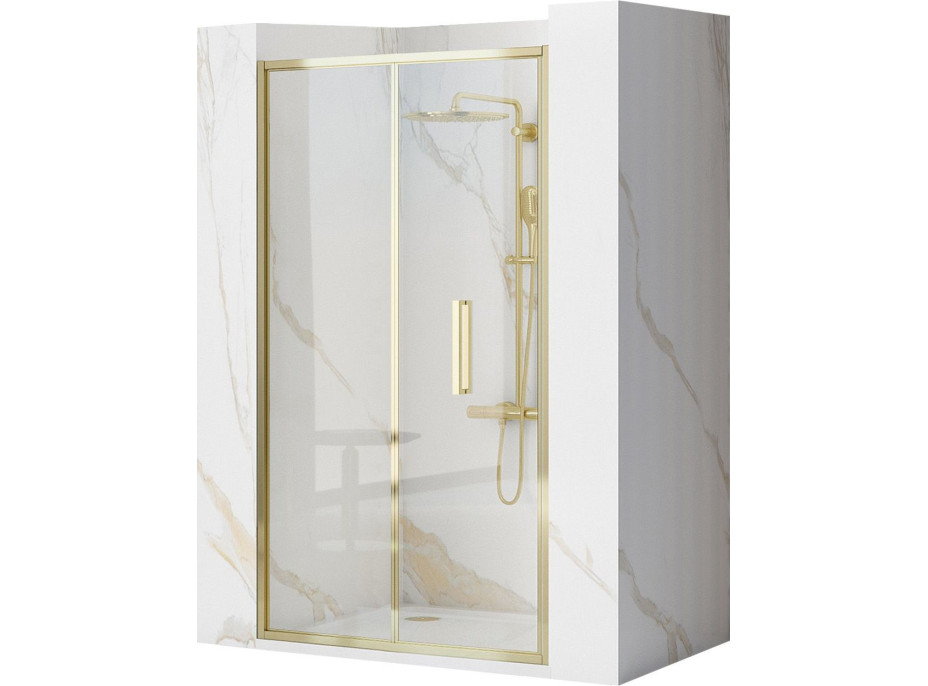 Sprchové dvere Rea RAPID Fold 100 cm - zlaté