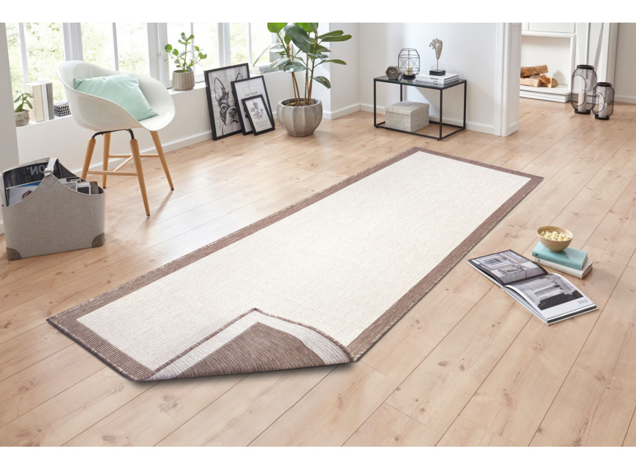 Kusový koberec Twin-Wendeteppiche 105474 Linen – na von aj na doma