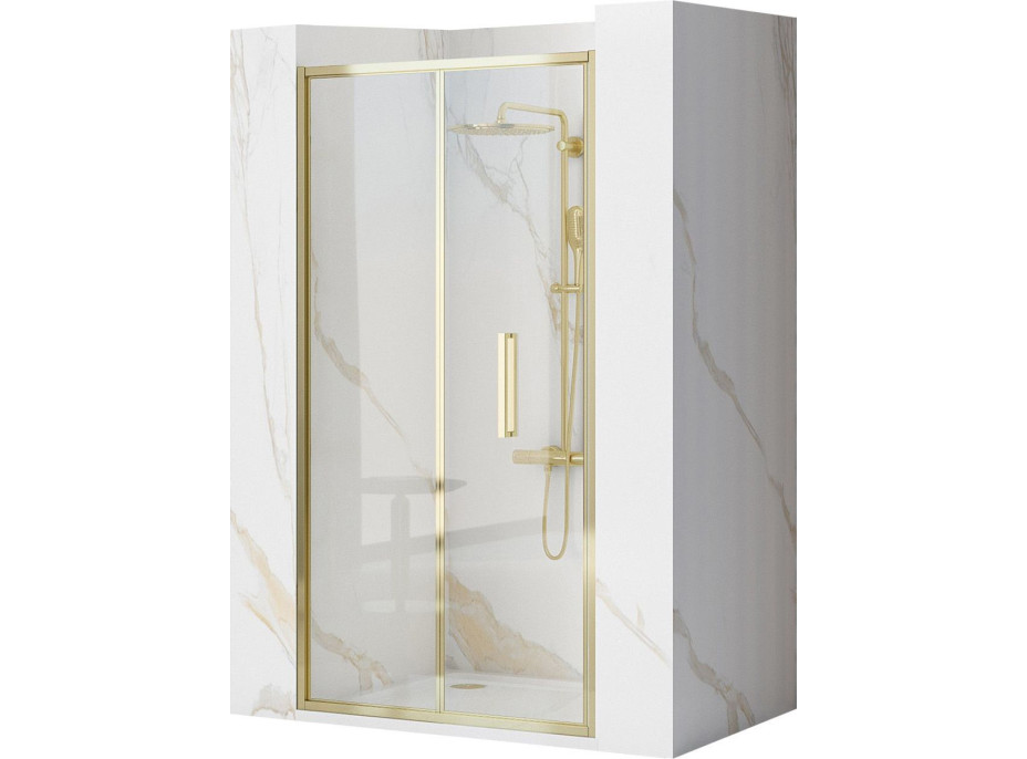 Sprchové dvere Rea RAPID Fold 90 cm - zlaté
