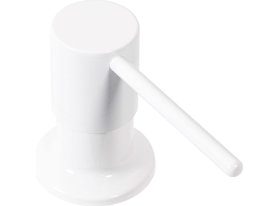 Okrúhly dávkovač REA 300 ml na zabudovanie do drezu - biely