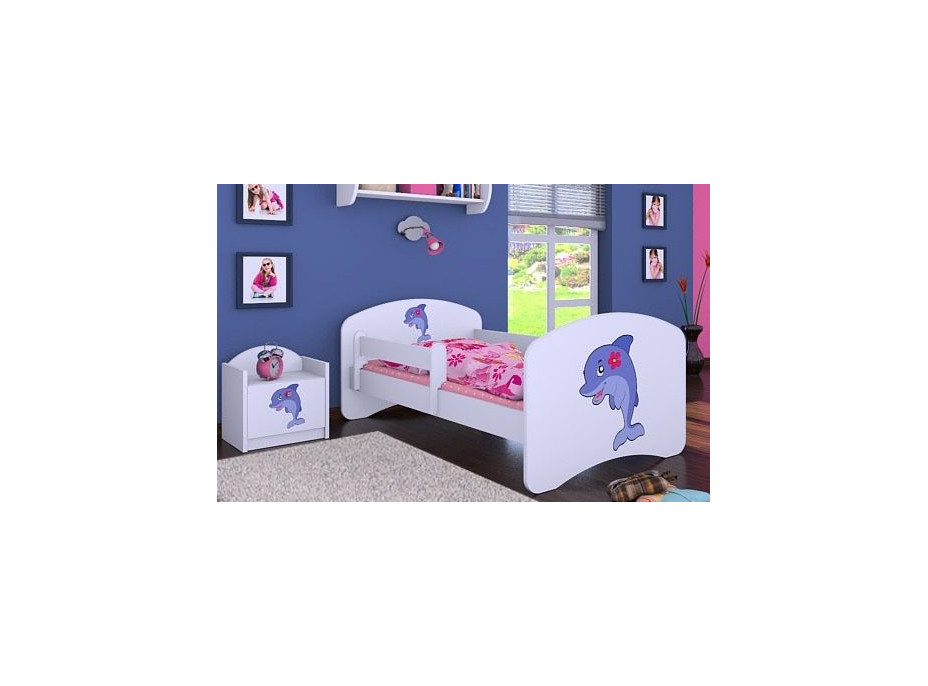 Detská posteľ bez šuplíka 200x90 cm DELFÍN