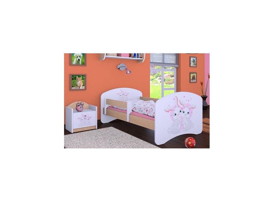 Detská posteľ bez šuplíka 200x90 cm ZAJAČCI