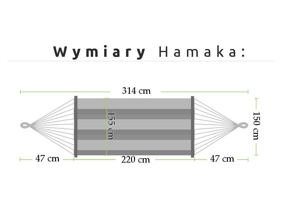 Hojdacia sieť pre dvoch 220x150 cm - modrá