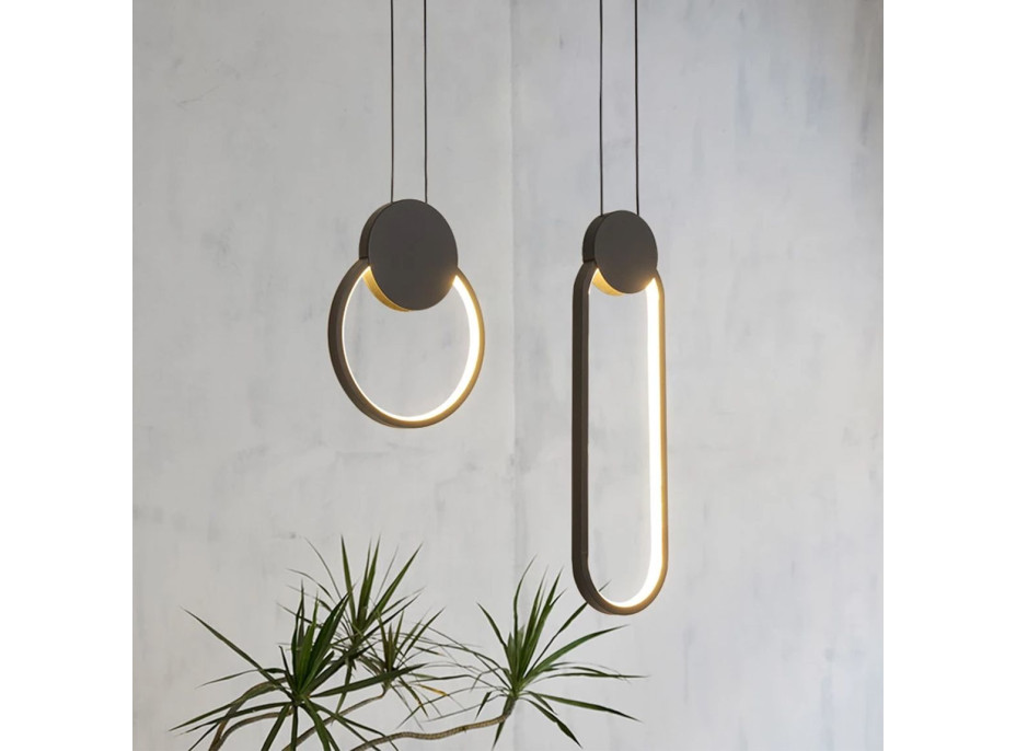 Stropné LED svietidlo SELF - 24W - čierne