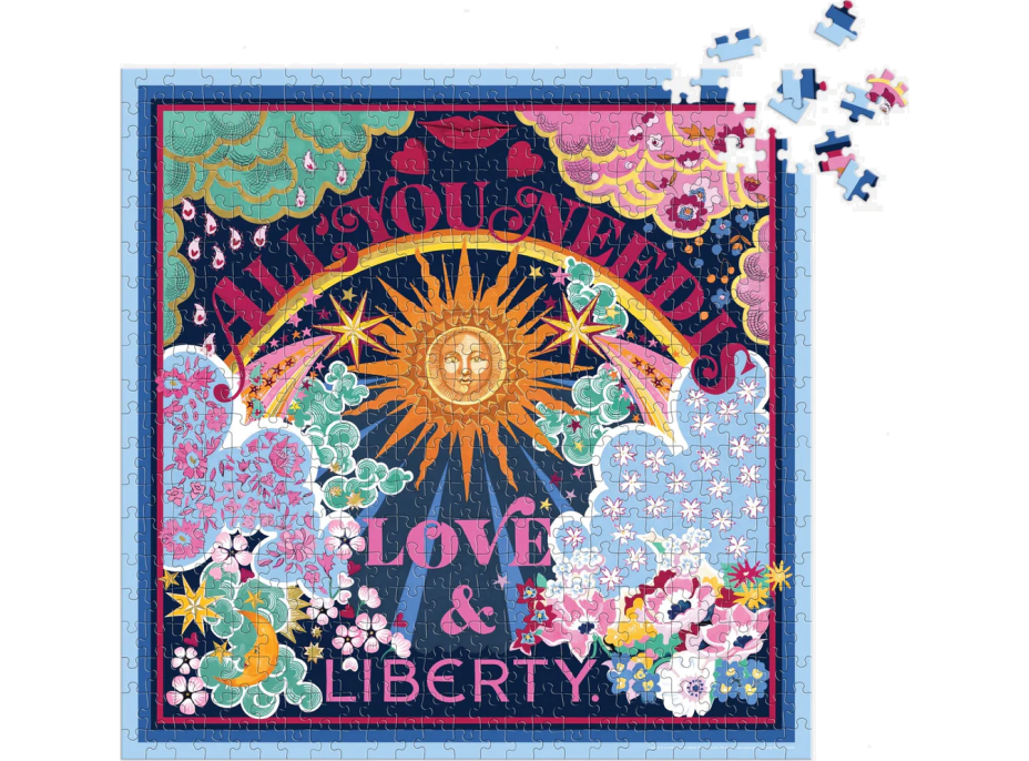 GALISON Štvorcové puzzle Liberty: Všetko, čo potrebuješ, je láska a voľnosť 500 dielikov