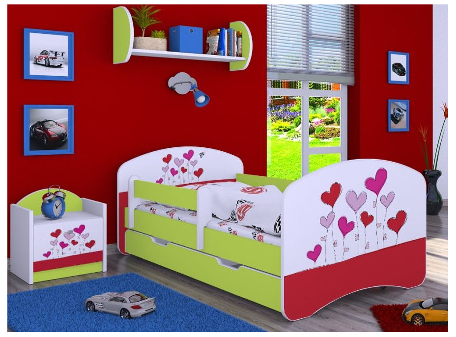 Detská posteľ so šuplíkom 200x90 cm LOVE
