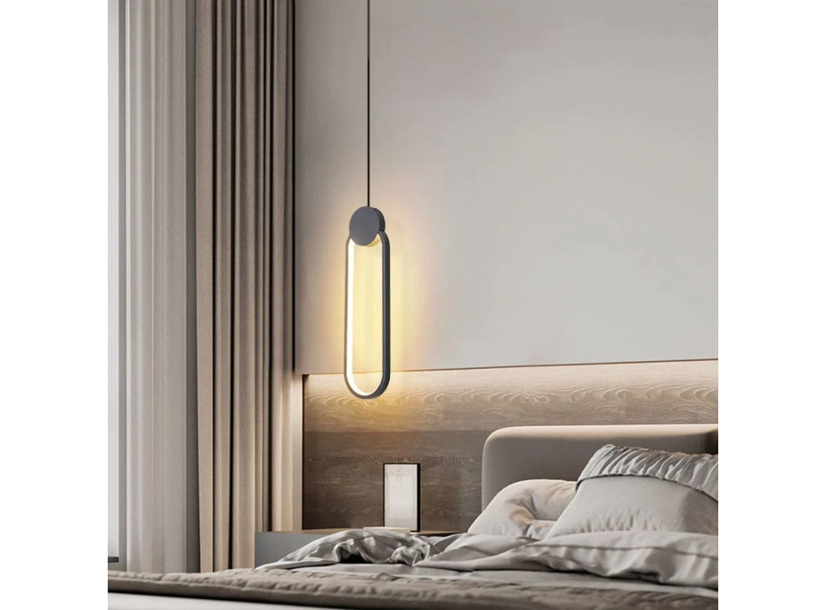 Stropné LED svietidlo SELF - 24W - čierne