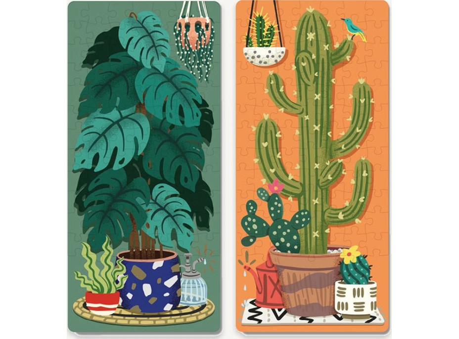 RIDLEY&#39;S GAMES Puzzle Duel Izbové rastliny: Kaktusy vs Tropické 2x70 dielikov