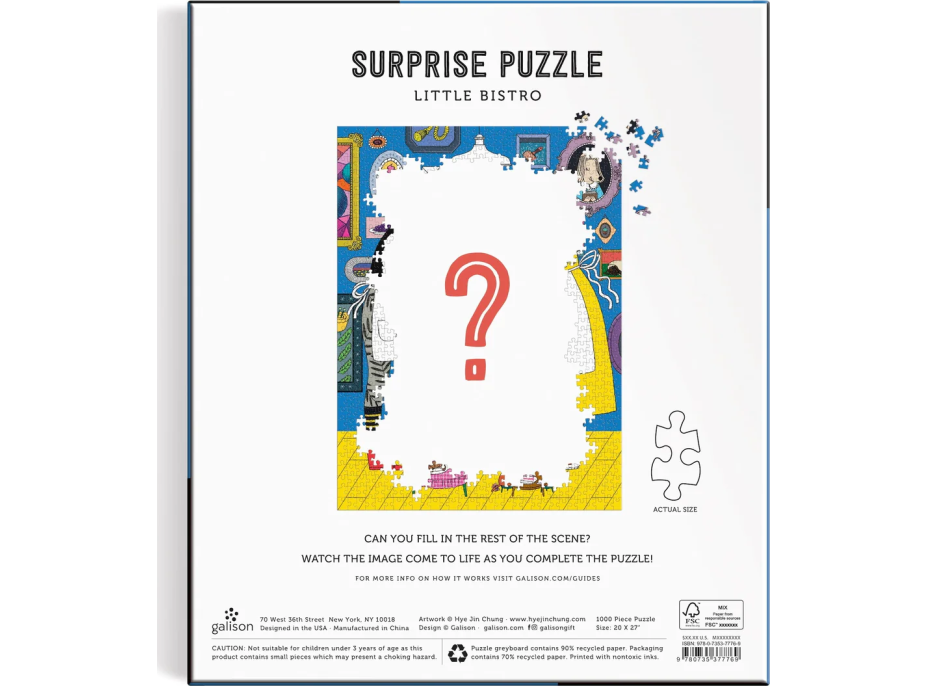 GALISON Surprise puzzle Malé bistro 1000 dielikov