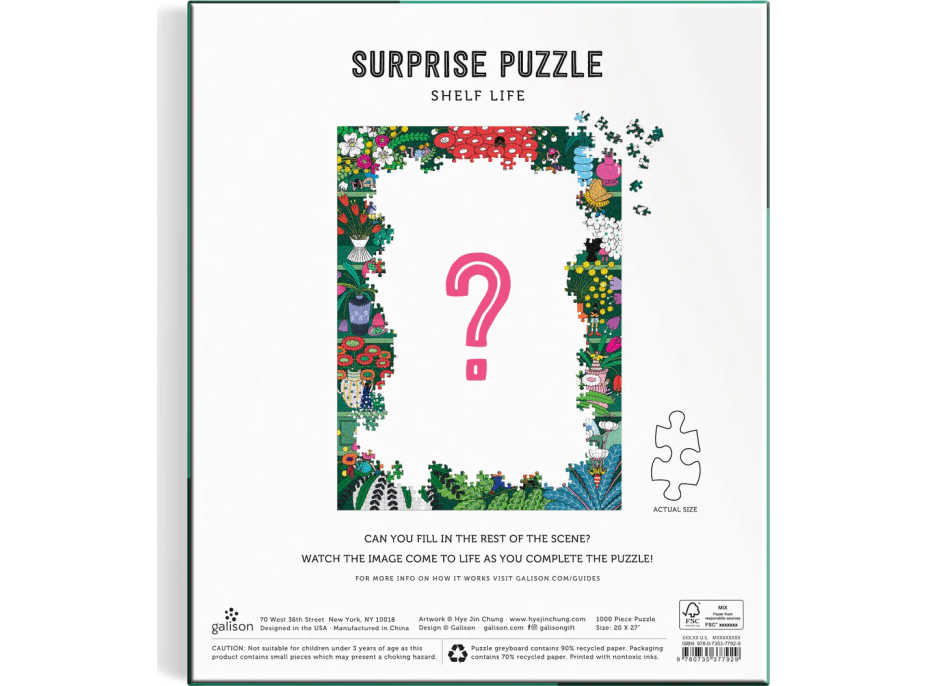 GALISON Surprise puzzle Život na poličke 1000 dielikov
