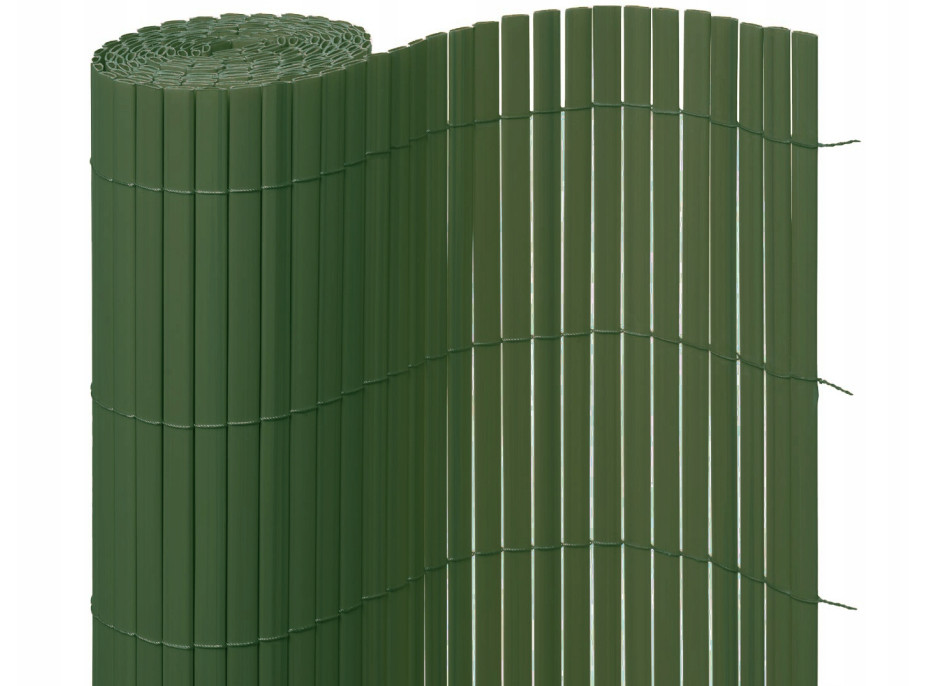 Clona na plot - imitácia bambusu - 140x500 cm zelená