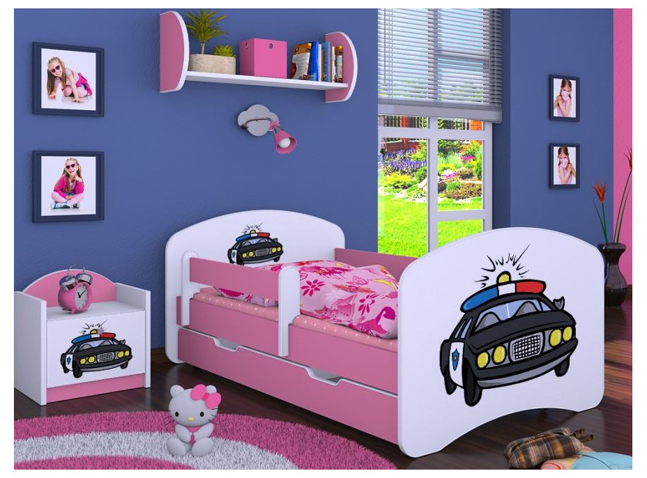 Detská posteľ so šuplíkom 200x90 cm POLÍCIA