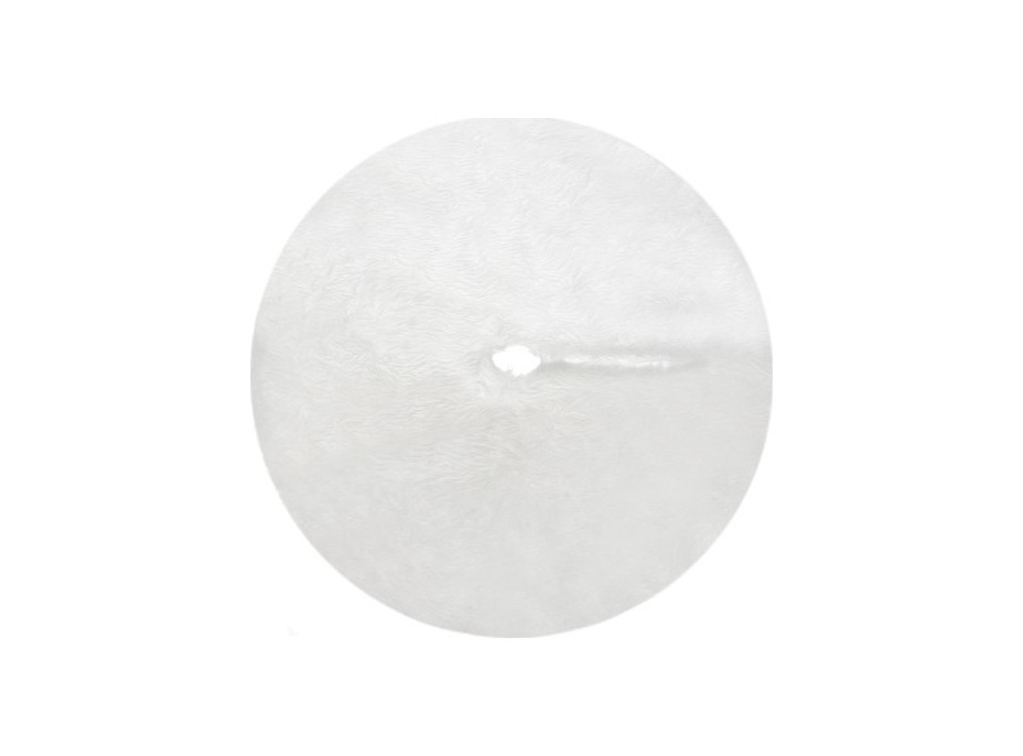 Podložka na vianočný stromček 90 cm - imitácia kožušiny - biela