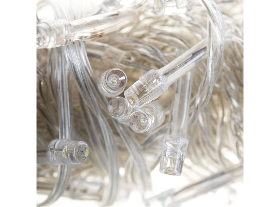 Vianočné svietiace 300 LED záves 3x3m - biely teplý