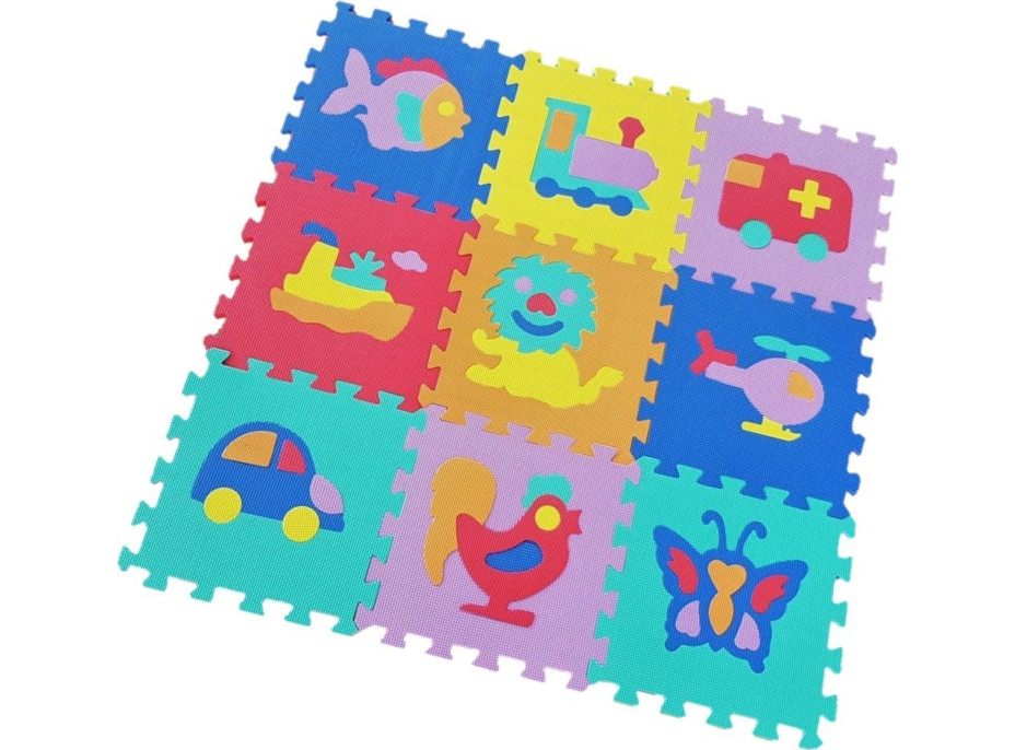 Penové puzzle Zvieratá a doprava II (30x30)