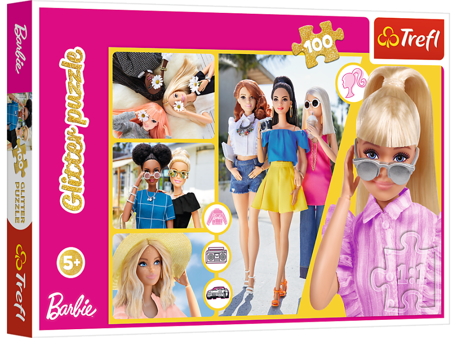 TREFL Trblietavé puzzle Barbie 100 dielikov