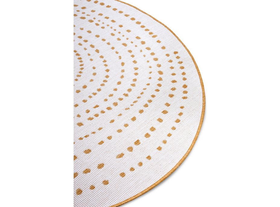 Kusový koberec Twin-Wendeteppiche 105786 Ochrie kruh – na von aj na doma