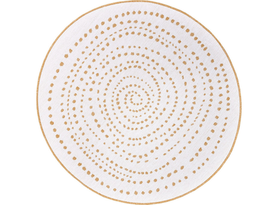 Kusový koberec Twin-Wendeteppiche 105786 Ochrie kruh – na von aj na doma