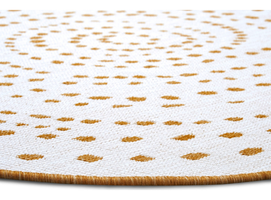 Kusový koberec Twin-Wendeteppiche 105786 Ochrie kruh – na von aj na doma