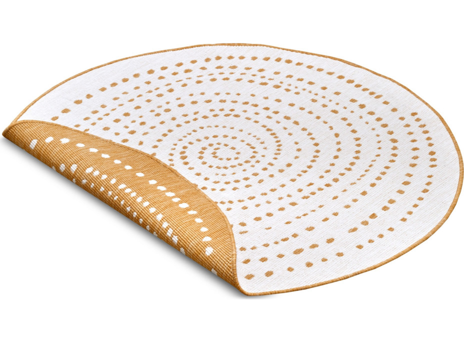 Kusový koberec Twin-Wendeteppiche 105786 Ochrie kruh – na von aj na doma