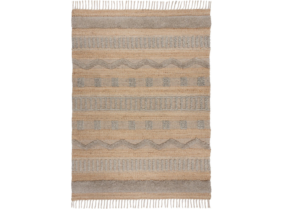 Kusový koberec Jubilant Medina Jute Natural/Grey