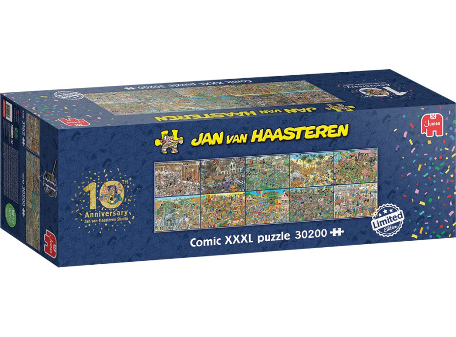 JUMBO Puzzle JvH 10 rokov Jan van Haasteren XXXL (jubilejná limitovaná edícia) 30200 dielikov