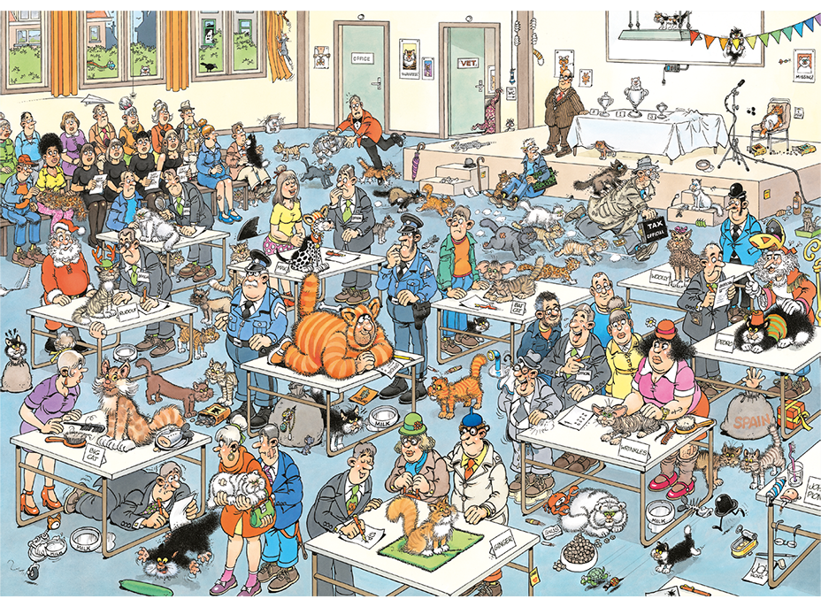 JUMBO Puzzle JvH Mačacia prehliadka 2000 dielikov