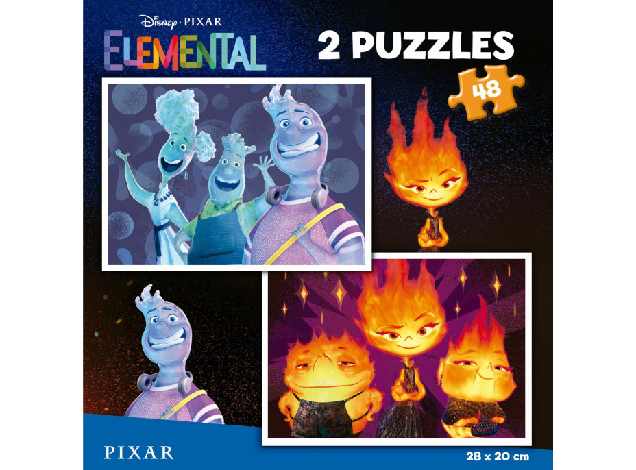 EDUCA Puzzle Medzi živlami 2x48 dielikov