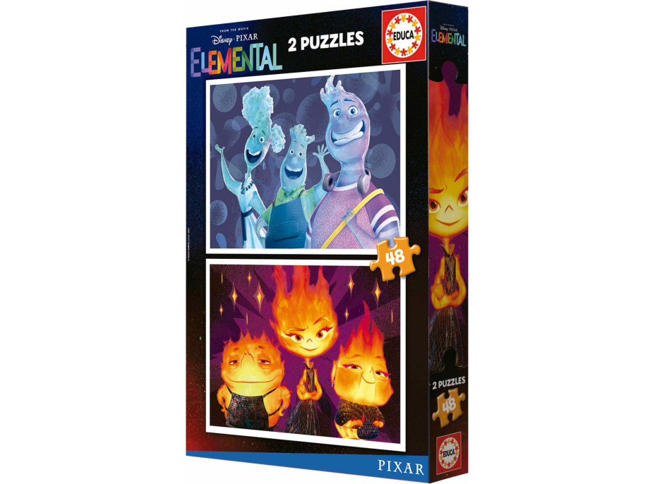 EDUCA Puzzle Medzi živlami 2x48 dielikov