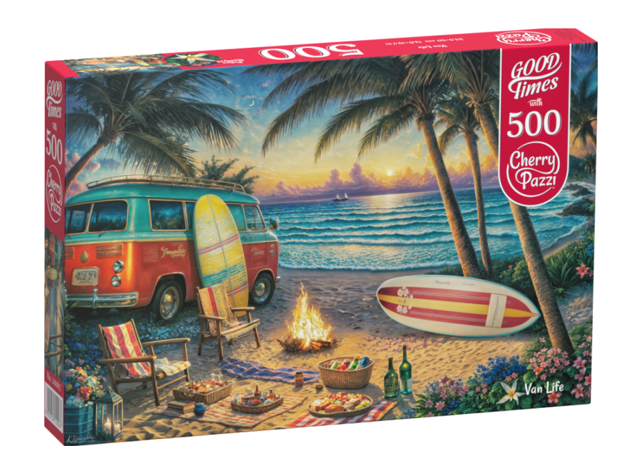 CHERRY PAZZI Puzzle Život v karavane 500 dielikov