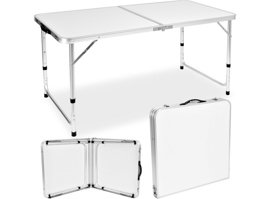 Kempingový turistický set TRAMP 120x60 cm - biely