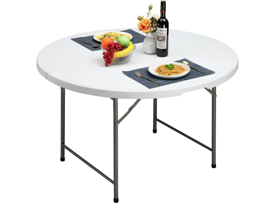 Cateringový okrúhly stôl BRISTOL 120 cm - biely
