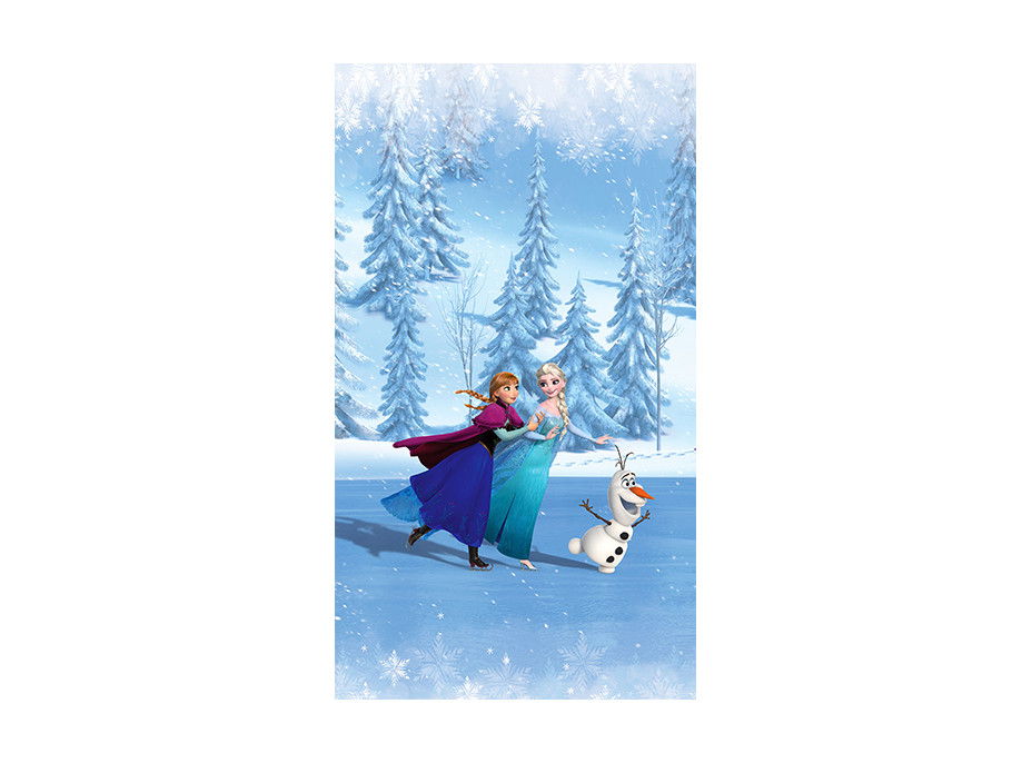 Detský záves DISNEY - FROZEN - Anna, Elsa a Olaf - 140x245 cm