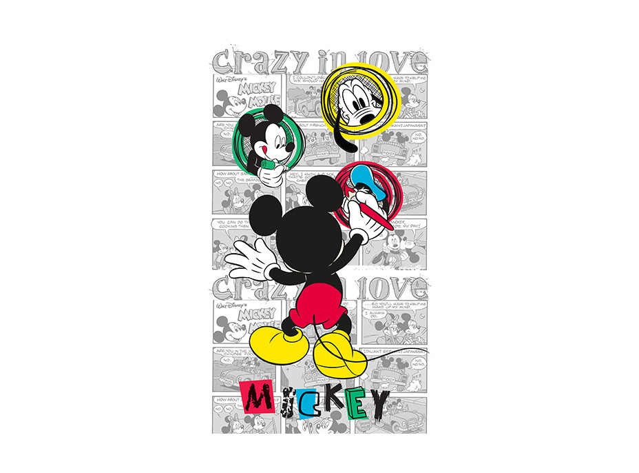 Detský záves DISNEY - Mickey kreslí - 140x245 cm