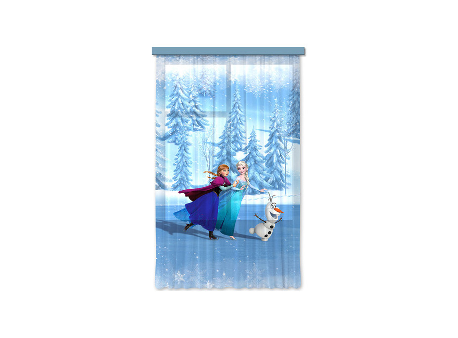 Detský záves DISNEY - FROZEN - Anna, Elsa a Olaf - 140x245 cm