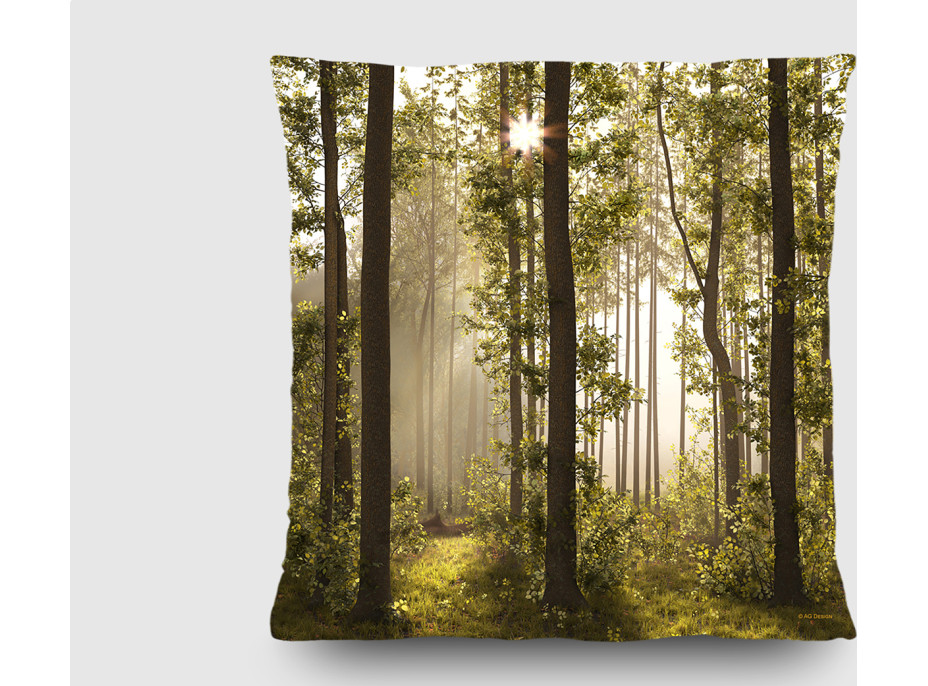 Dekoračný vankúš - Kúzelný les - 45x45 cm