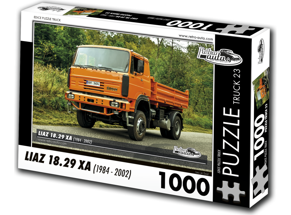 RETRO-AUTA Puzzle TRUCK č.23 ŠKODA Liaz 18.29 XA (1994-2002) 1000 dielikov