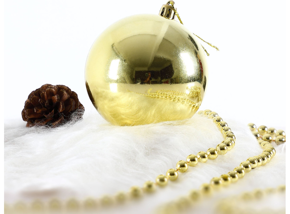 Vianočné závesné banky na stromček ESTRELLA 66 kusov - zlaté