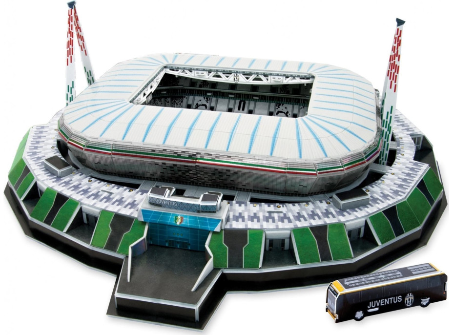 CLEVER&HAPPY 3D puzzle Štadión Allianz - FC Juventus 103 dielikov