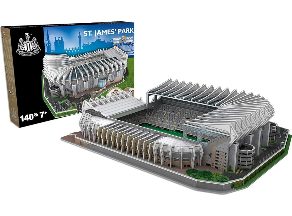 ŠTÁDIUM 3D REPLICA 3D puzzle Štadión St James&#39; Park - Newcastle United FC 140 dielikov
